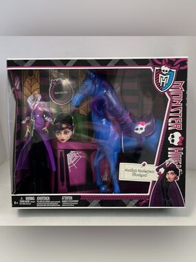 MONSTER HIGH DOLL NRFB HEADLESS HEADMISTRESS BLOODGOOD WITH NIGHTMARE Horse